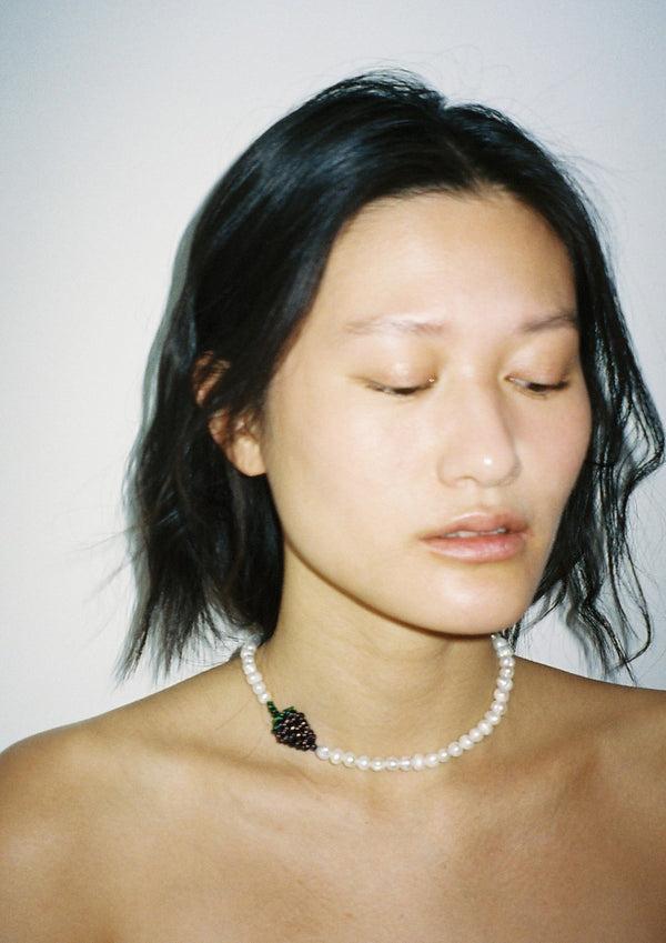 Pura Utz Pearl Grape Necklace