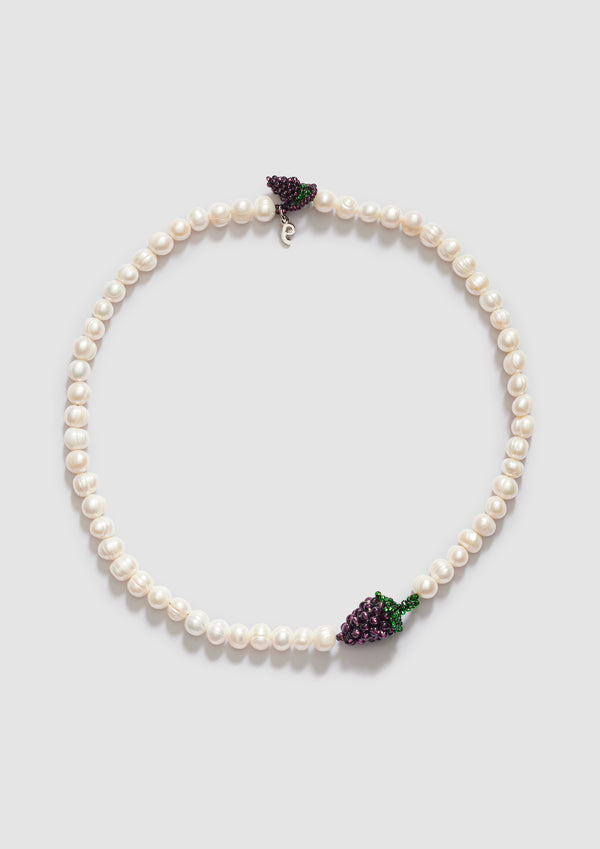 pura utz Pearl Grape Necklace