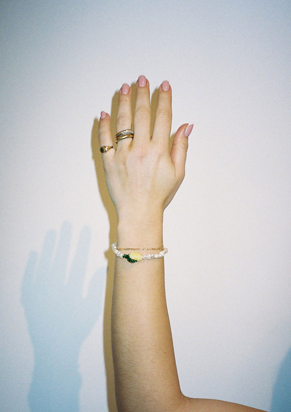 Pura Utz Pearl Lemon Bracelet
