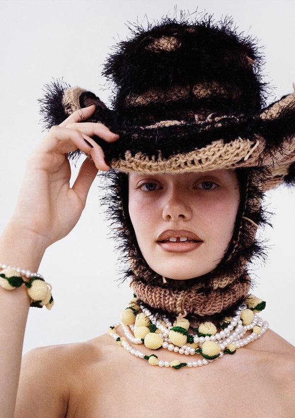 Pura Utz Pearl Lemon Necklace