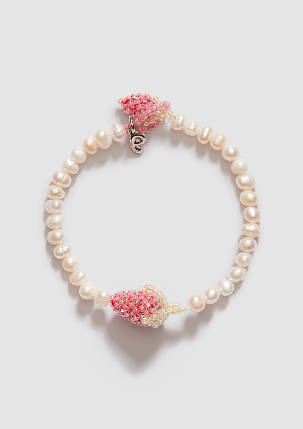 pura utz Pearl Pale Strawberry Bracelet