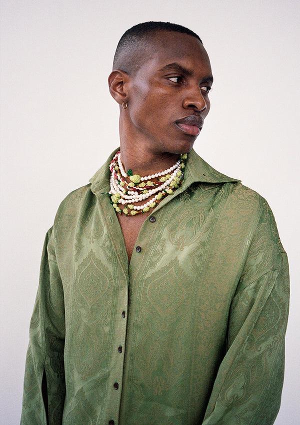 Pura Utz Pearl Pear Necklace