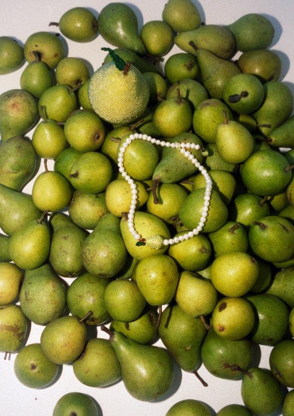 Pura Utz Pearl Pear Necklace