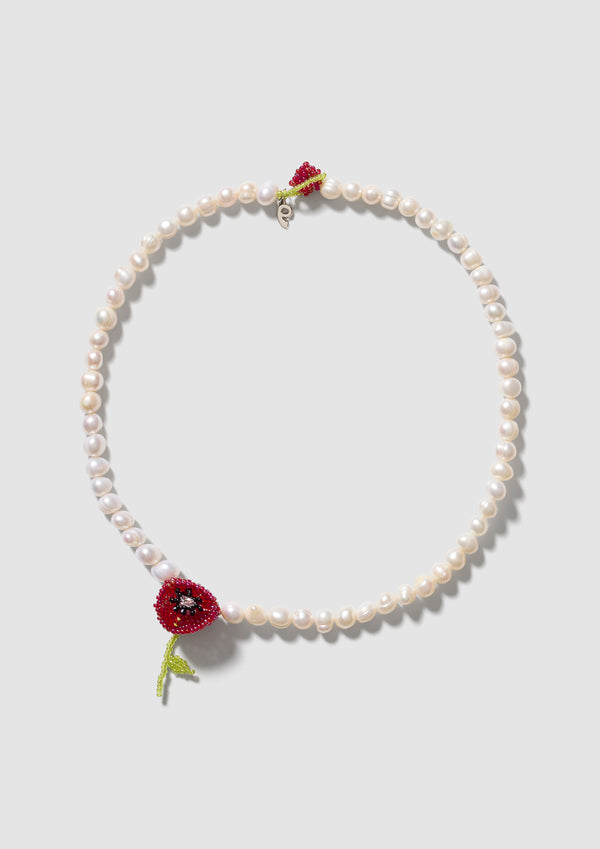 pura utz Pearl Poppy Necklace