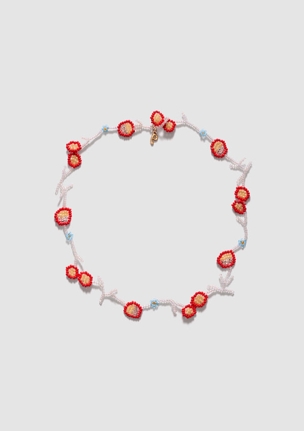 pura utz Red Flor Necklace