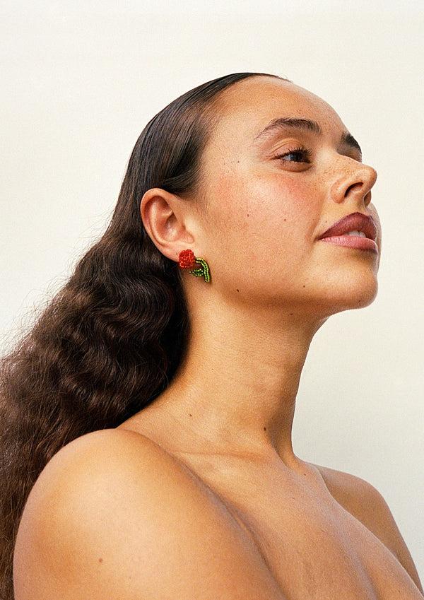 Pura Utz Rose Ear Stick