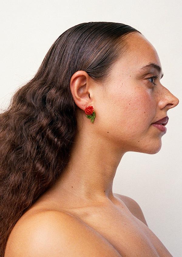 Pura Utz Rose Ear Stick