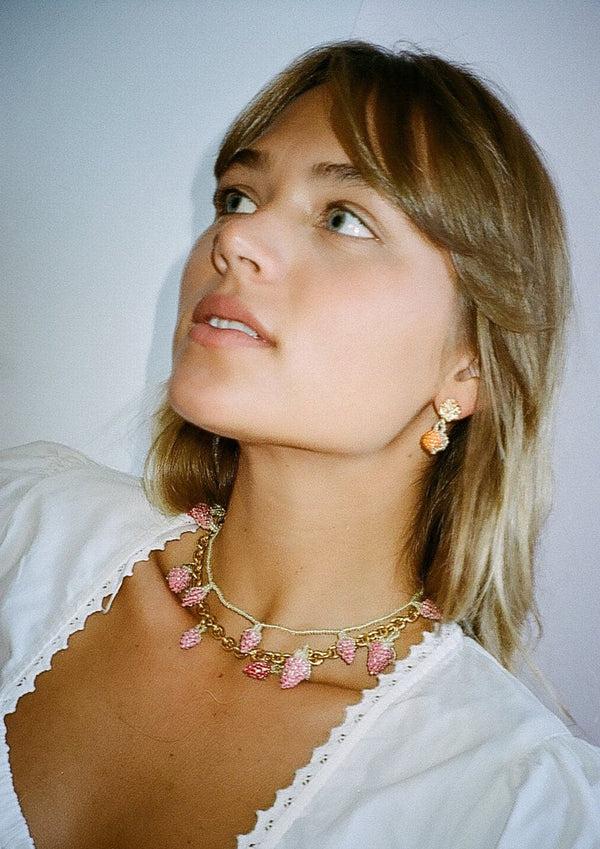 Pura Utz Shiny Orange Blob Earring