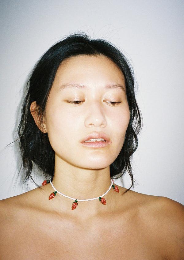 Pura Utz Strawberry Necklace