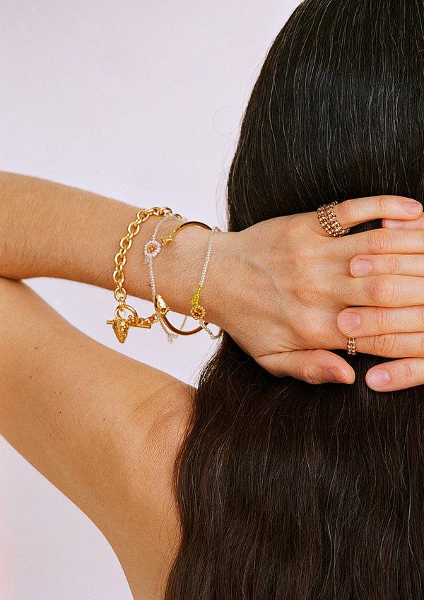 Pura Utz White Flor Bracelet