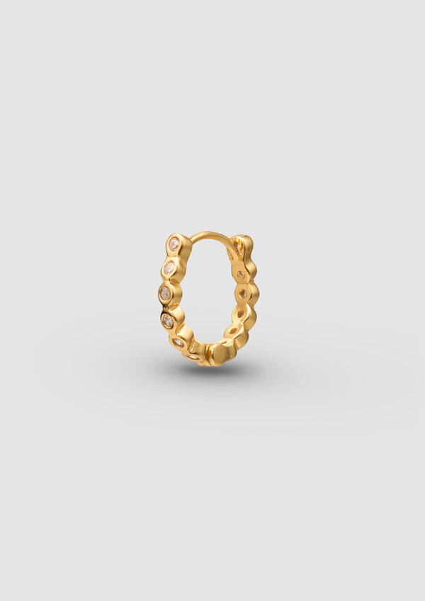 pura utz Zircon Hinge Hoop