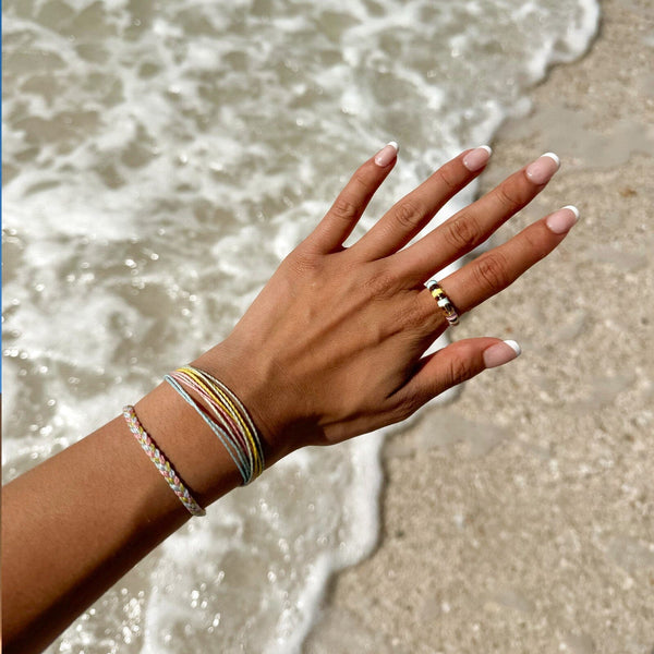 Pura Vida Mental Health Pastel Enamel Bead Fidget Ring