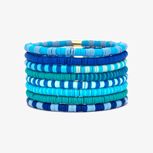pura vida Out to Sea Vinyl Stretch Bracelet Set of 8