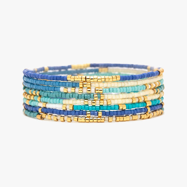 pura vida Protect the Sharks Stretch Bracelet Set of 8