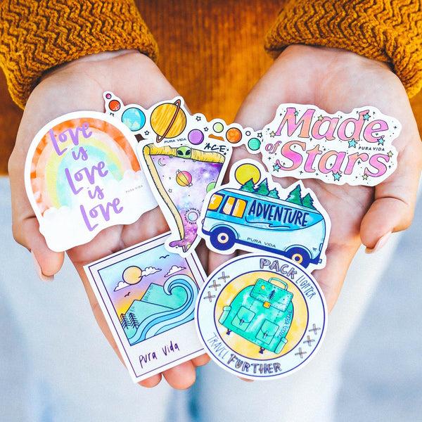 Pura Vida Adventure Van Sticker