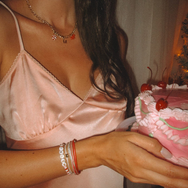 Pura Vida Alphabet Bubble Charm Bracelet