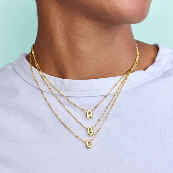 Pura Vida Alphabet Satellite Chain Choker
