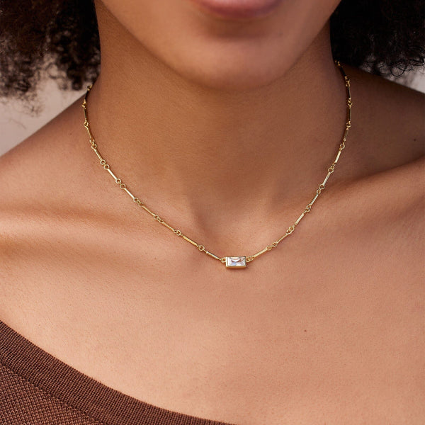 Pura Vida Baguette Bar Chain Choker