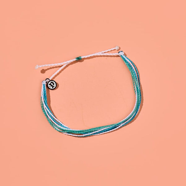 Pura Vida Beachside Blue String Anklet