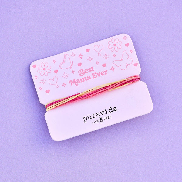 Pura Vida Best Mama Ever Bracelet Card