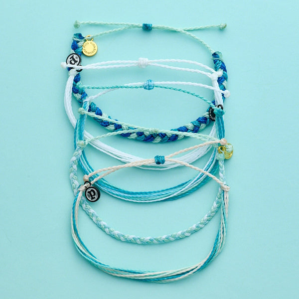 Pura Vida Blue Bay Friendship 5 Pack