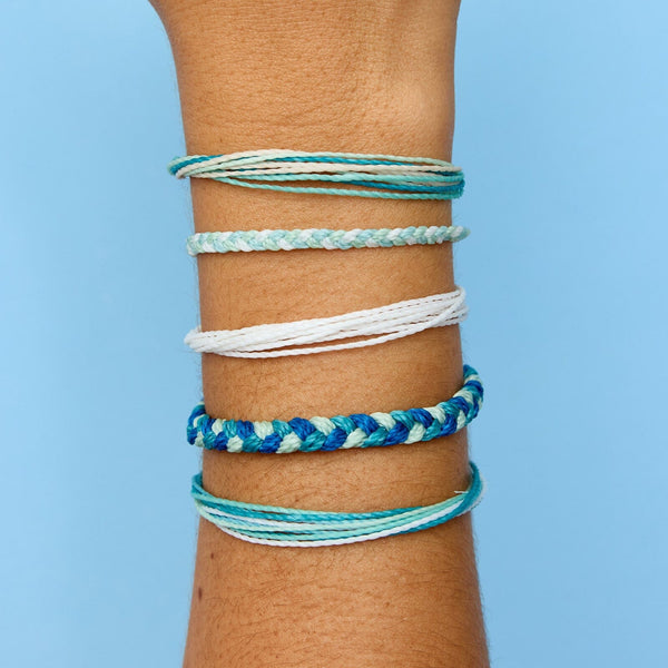 Pura Vida Blue Bay Friendship 5 Pack