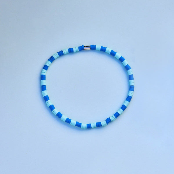 Pura Vida Blue Wave Seascape Stretch Anklet