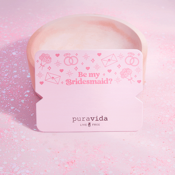 Pura Vida Bridesmaid Bracelet Card
