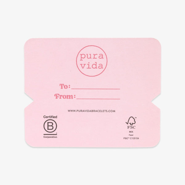 Pura Vida Bridesmaid Bracelet Card