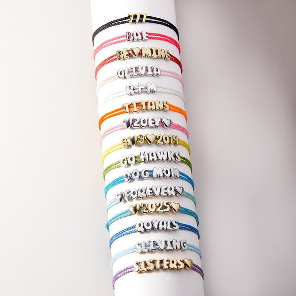 Pura Vida Bubble Letter Bracelet