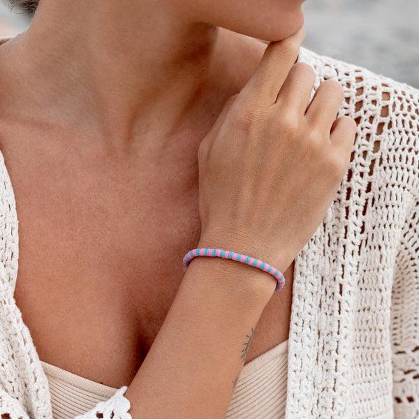 Pura Vida Bubblegum Seascape Stretch Bracelet