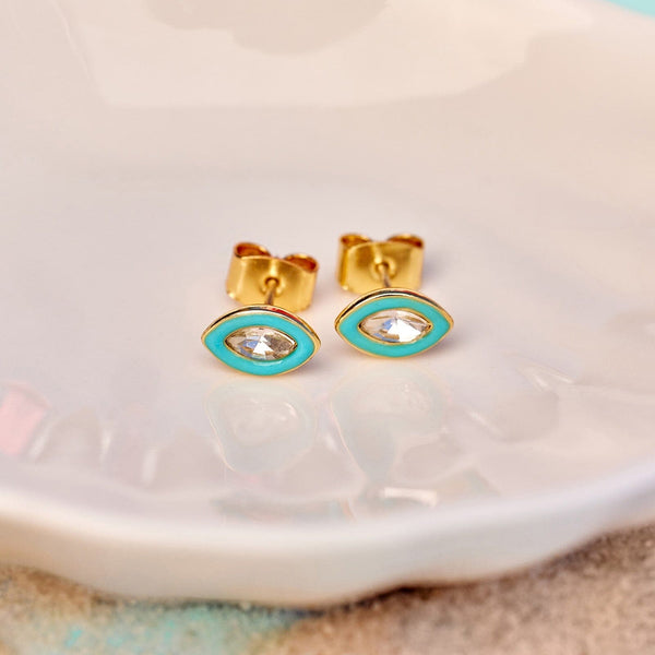 Pura Vida Cerulean Stud Earrings