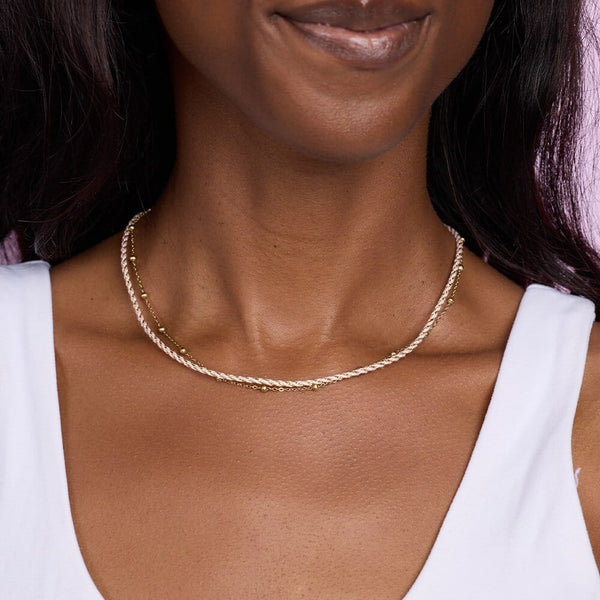 Pura Vida Chain And Thread Choker