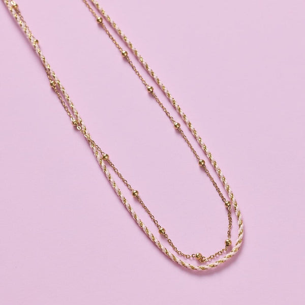 Pura Vida Chain And Thread Choker