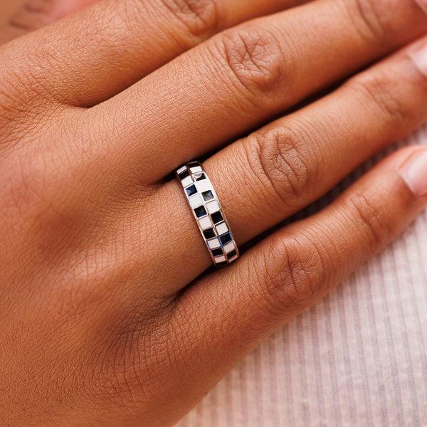 Pura Vida Checkerboard Ring
