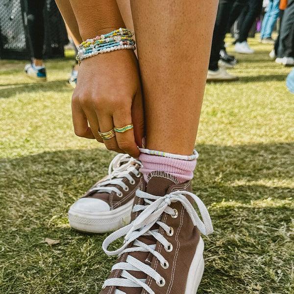 Pura Vida Chorus Stretch Anklet