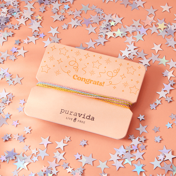 Pura Vida Congrats Bracelet Card