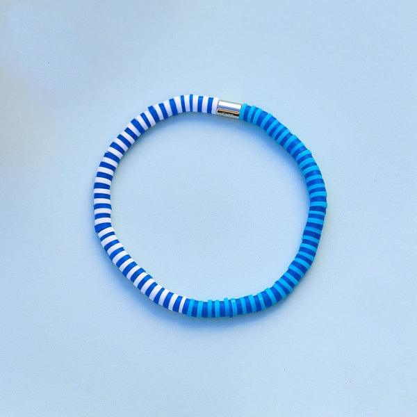 Pura Vida Cornflower Seascape Stretch Bracelet