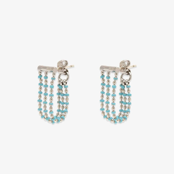 pura vida Dainty Enamel Chain Wrap Earrings