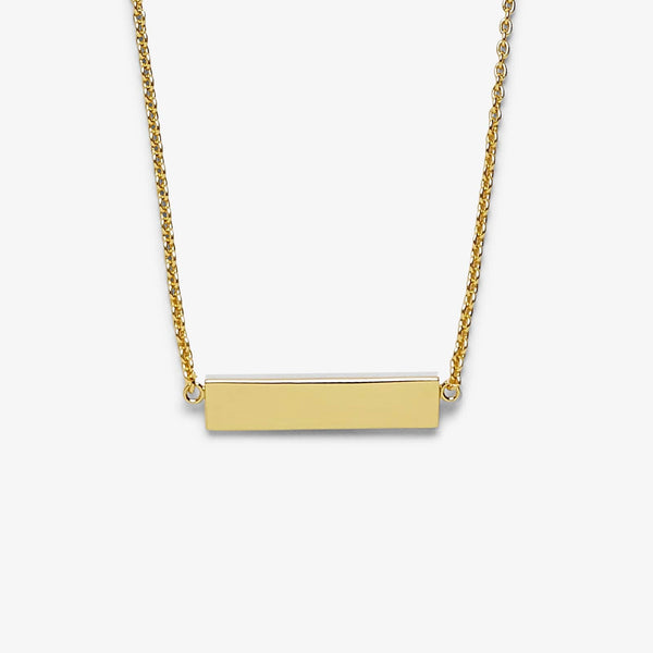 pura vida Demi-Fine Engravable Bar Necklace