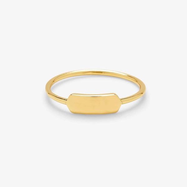 pura vida Demi-Fine Engravable Bar Ring