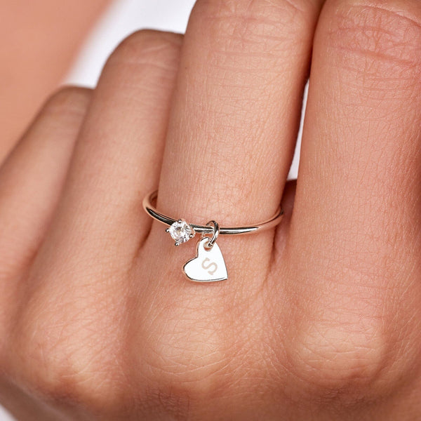 Pura Vida Demi-Fine Engravable Heart Ring