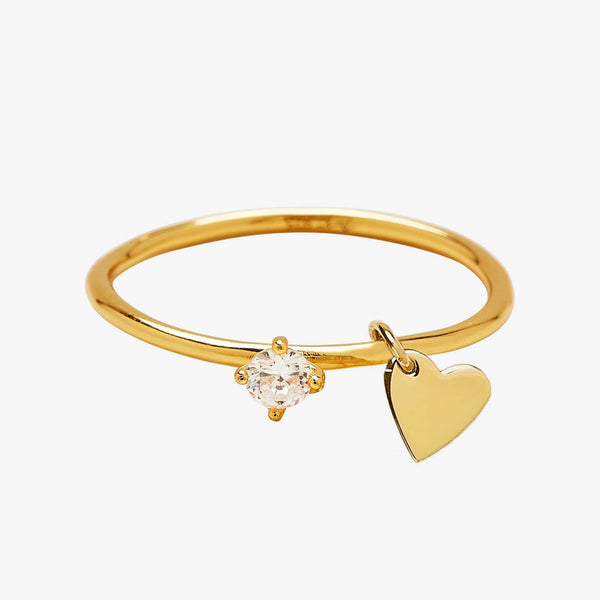 pura vida Demi-Fine Engravable Heart Ring