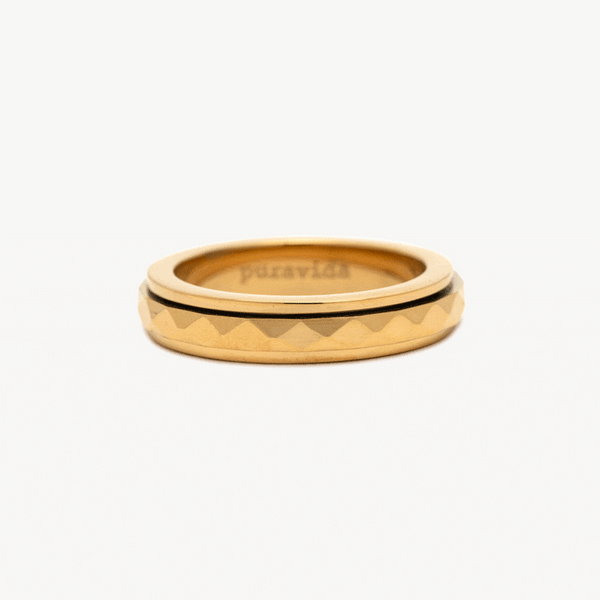 pura vida Diamond Cut Fidget Ring