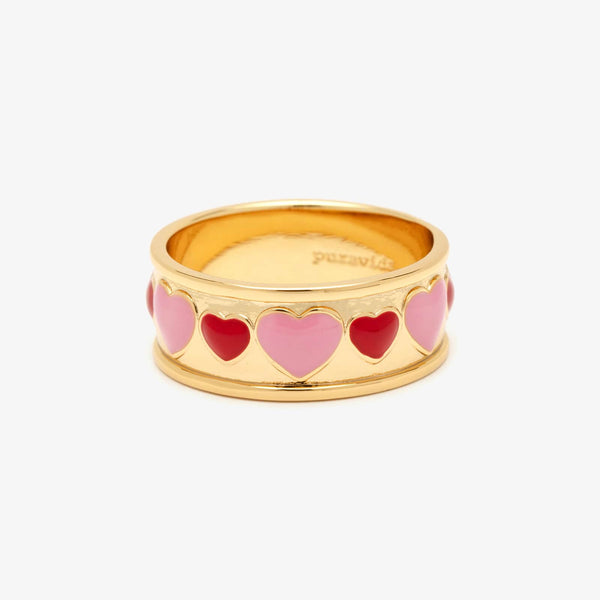 pura vida Enamel Heart Ring