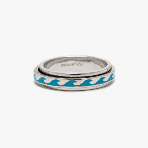 pura vida Enamel Wave Fidget Ring