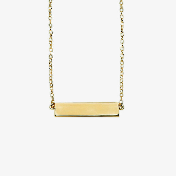 pura vida Engravable Bar Necklace