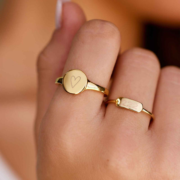 Pura Vida Engravable Bar Ring