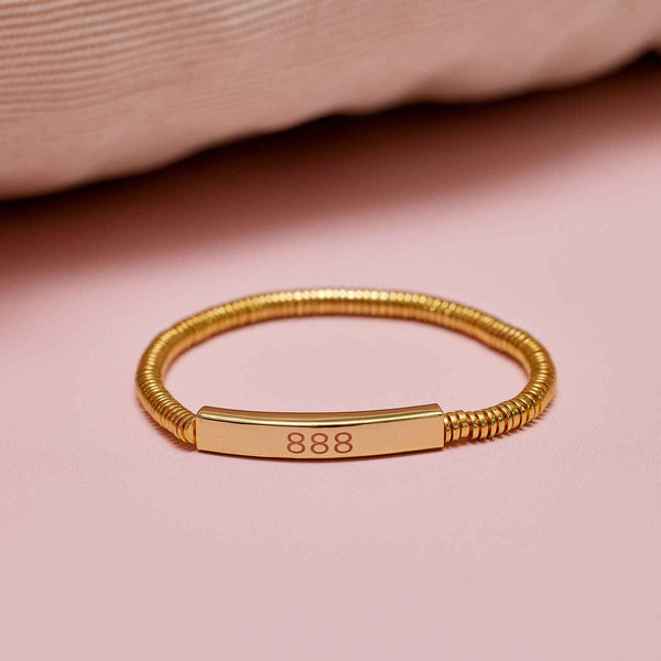 Pura Vida Engravable Disc Bead Stretch Bracelet