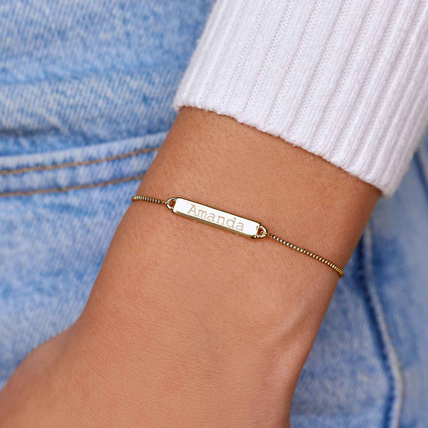 Pura Vida Engravable Double-Sided Bar Bracelet